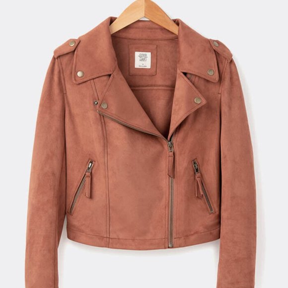 Matilda Jane Jackets & Blazers - NWT Matilda Jane Good Hart Rizzo Faux Suede Moto Jacket Size M Medium
